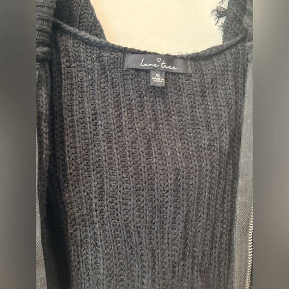 Ripped crop jacket size XL black - Picture 3 of 5